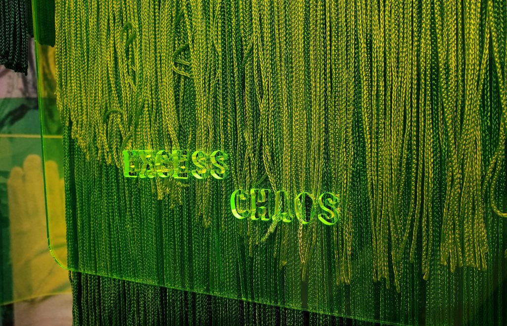 excess chaos carved into plastic