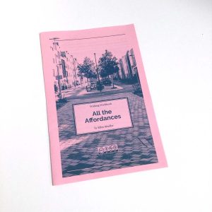 Cover of zine, All the Affordances
